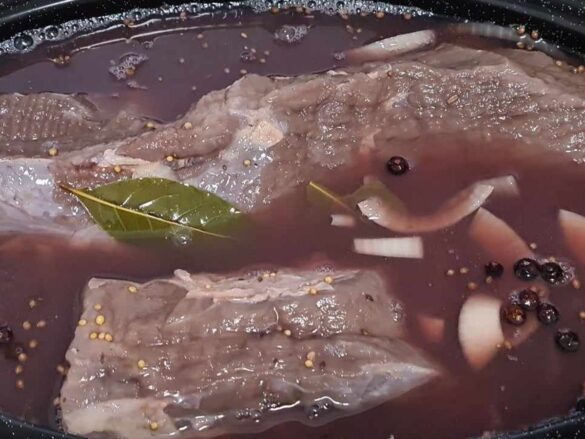 Schwäbischer Sauerbraten eingelegt