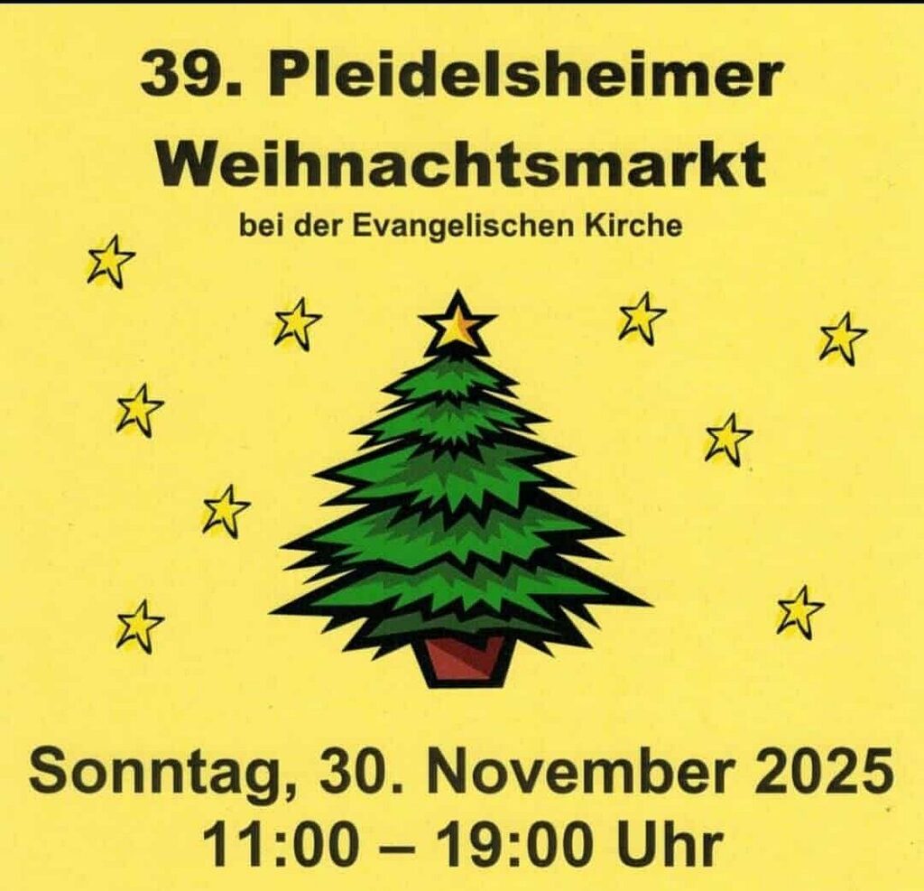 39. Pleidelsheimer Weihnachtsmarkt