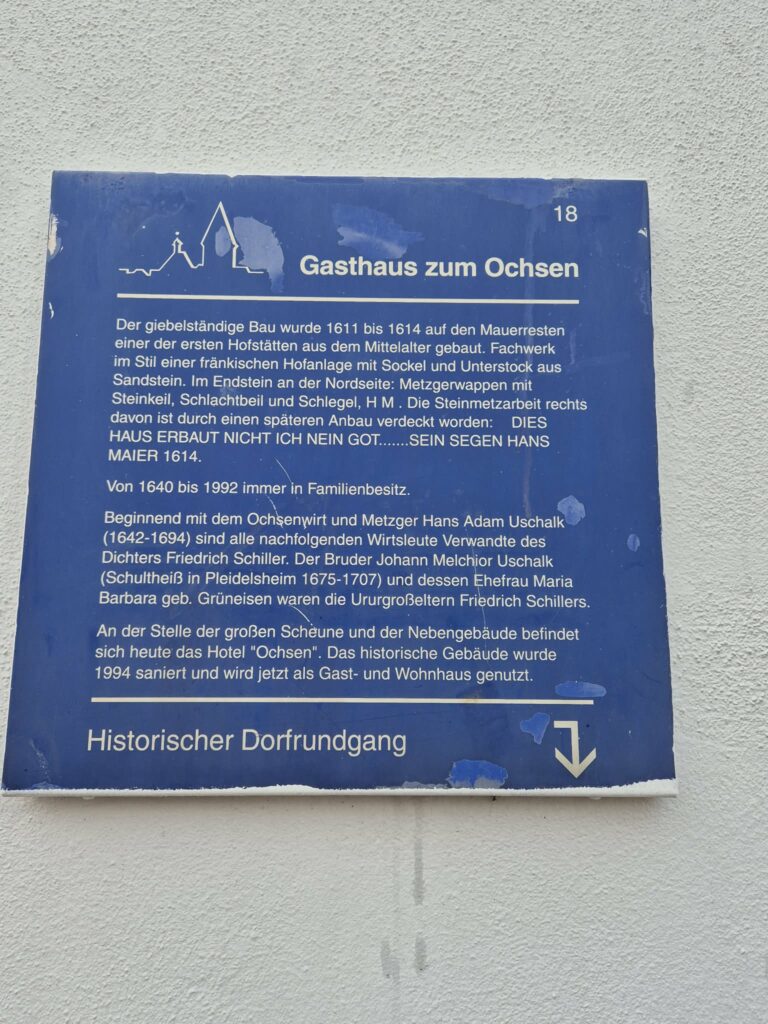 Infotafel Historischer Dorfrundgang