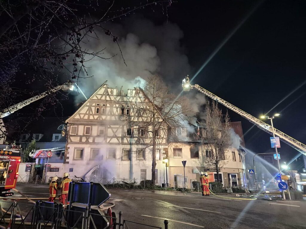 Brand in Pleidelsheim